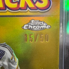 2024 Topps Steven Gerrard LA Galaxy MLS Flashbacks Autograph /50 Gold Card (15/50)