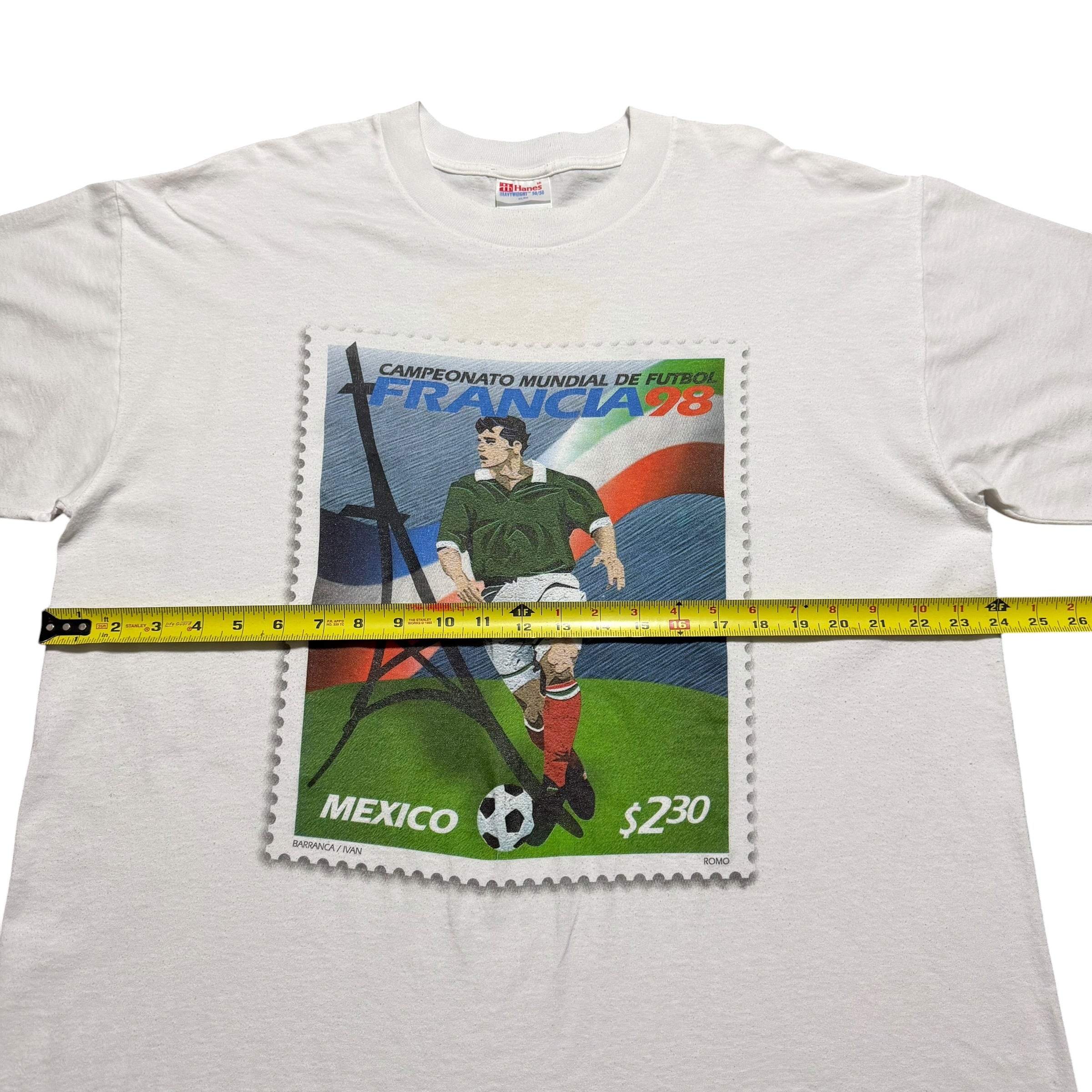 1998 France Mexico World Cup Postage Stamp Eiffel Tower
