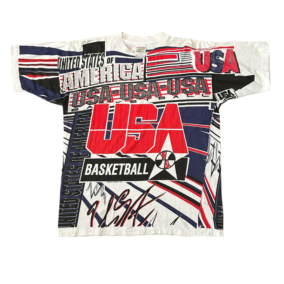 1992 Magic Johnson USA Olympics Dream Team NBA AOP