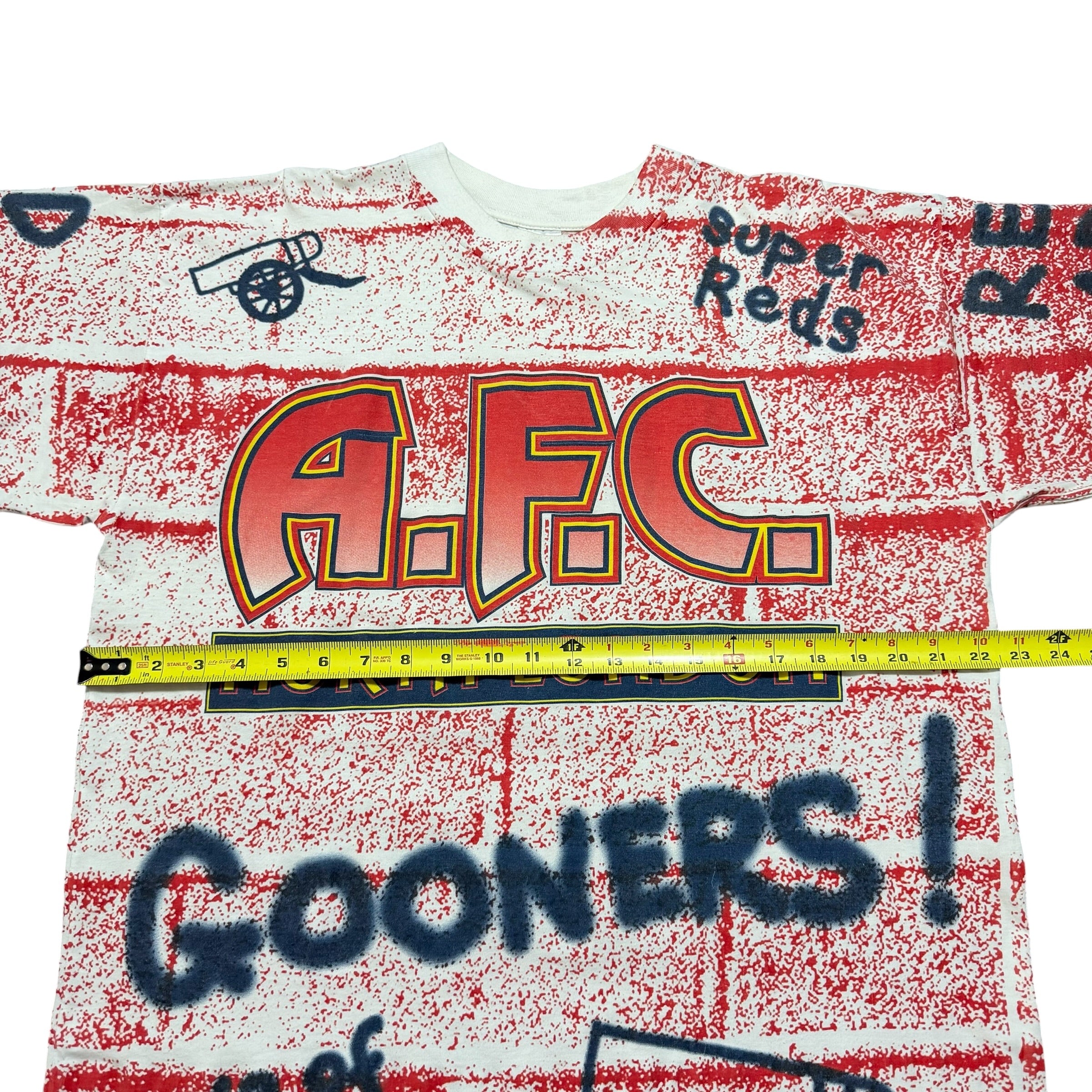 1990s Arsenal FC Graffiti Brick Wall Gooners AOP EPL