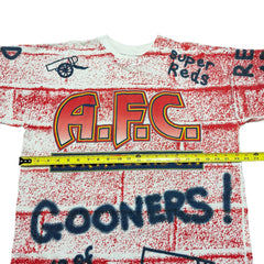 1990s Arsenal FC Graffiti Brick Wall Gooners AOP EPL