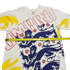 1990s England Umbro 3 Lions AOP