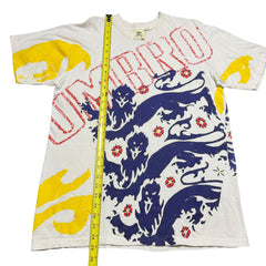 1990s England Umbro 3 Lions AOP