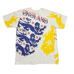 1990s England Umbro 3 Lions AOP