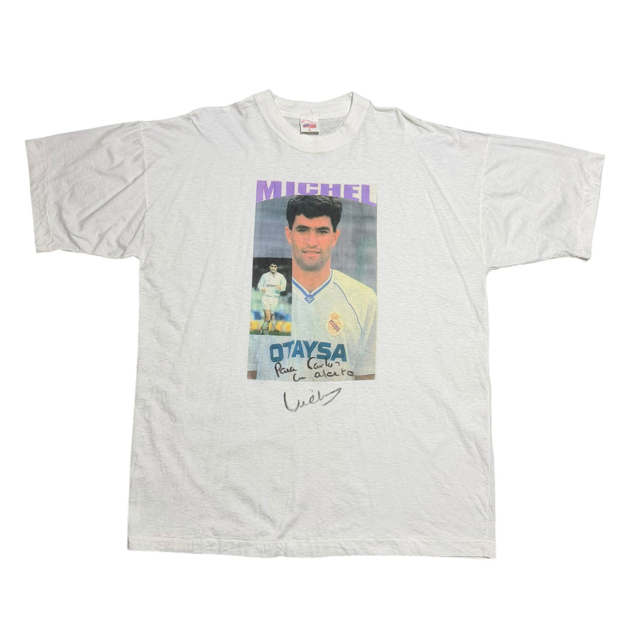 1990 Real Madrid Michel (José Miguel González Martín del Campo) Spain Signature Auto