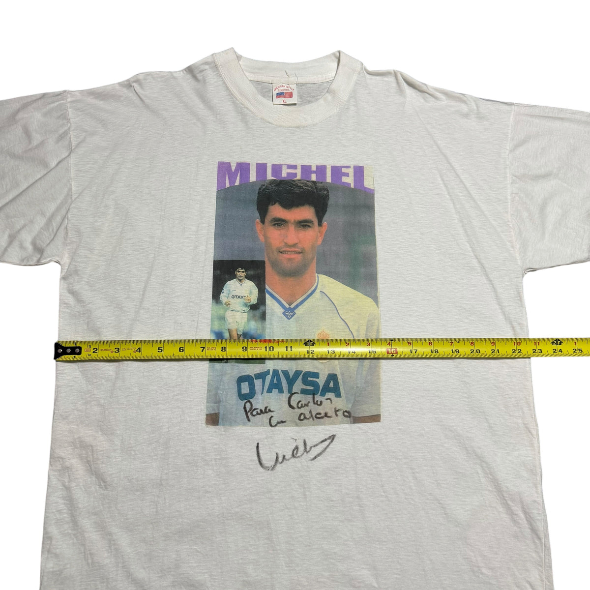 1990 Real Madrid Michel (José Miguel González Martín del Campo) Spain Signature Auto
