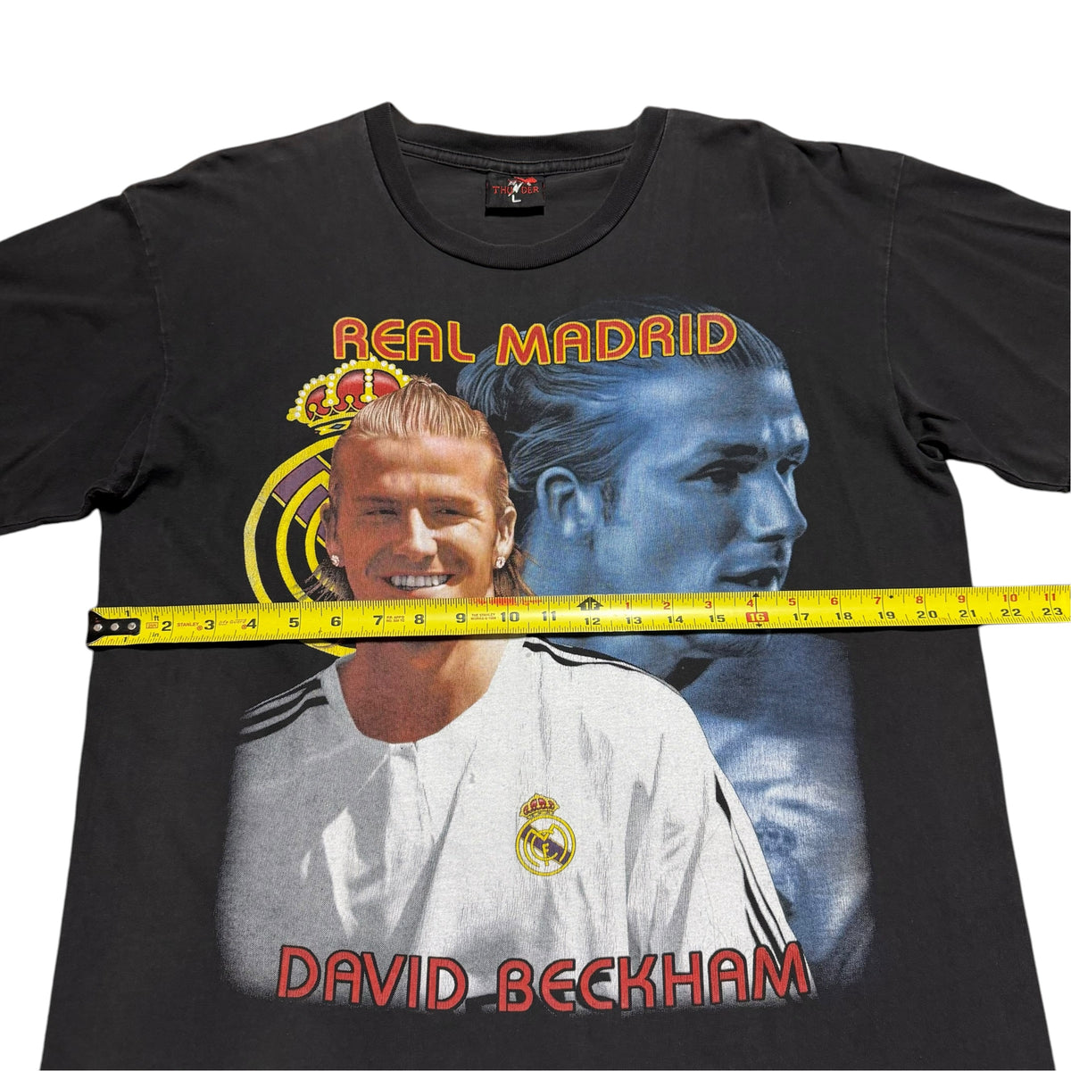 2000s David Beckham Real Madrid Rap Tee 23