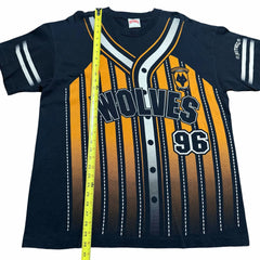 1990s Wolverhampton Wanderers Nutmeg Wolves Baseball Style AOP