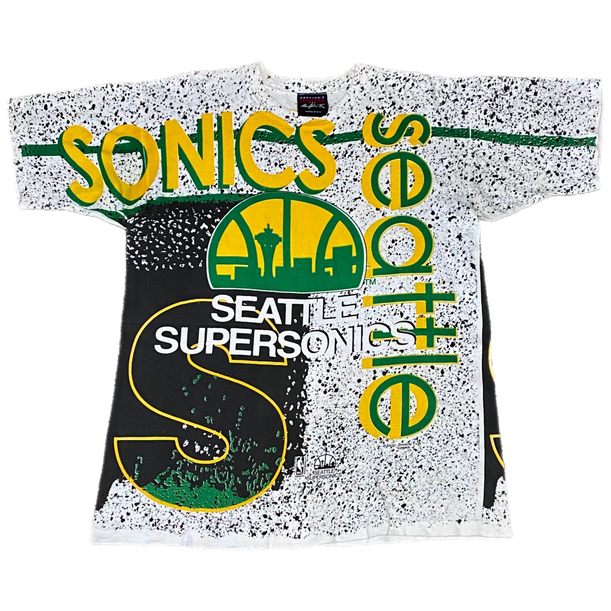 1990s Magic Johnson Seattle SuperSonics NBA AOP