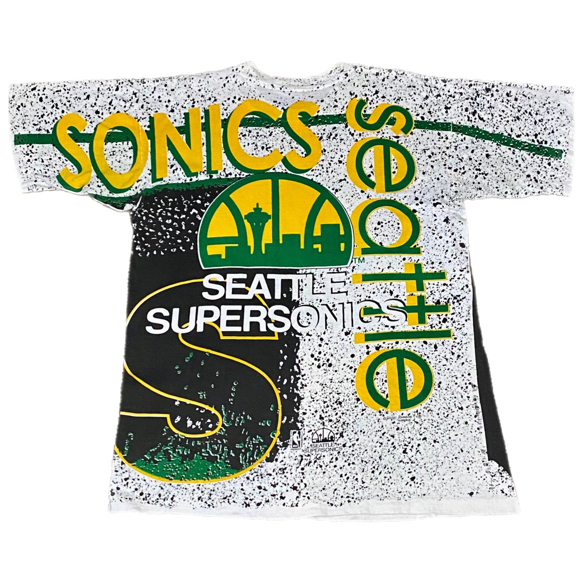 1990s Magic Johnson Seattle SuperSonics NBA AOP